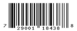 UPC barcode number 7290017184388