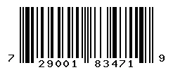 UPC barcode 7290017834719