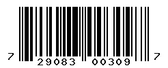 UPC barcode 729083003097