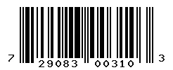 UPC barcode 729083003103