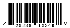 UPC barcode number 729238103498