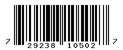 UPC barcode number 729238105027