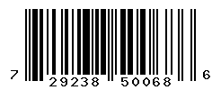 UPC barcode number 729238500686