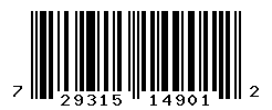 UPC barcode number 729315149012