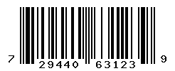 UPC barcode number 729440631239