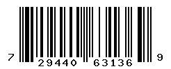 UPC barcode number 729440631369