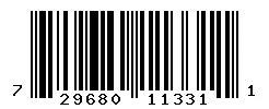 UPC barcode 729680113311