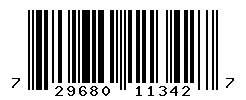 UPC barcode 729680113427