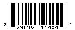 UPC barcode 729680114042