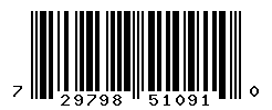 UPC barcode number 729798510910