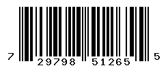 UPC barcode number 729798512655