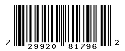 UPC barcode 729920817962
