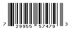 UPC barcode number 729955574793
