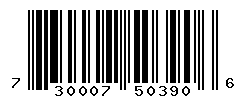 UPC barcode number 730007503906