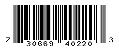 upc 730669402203 barcode image