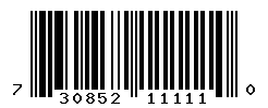 UPC barcode number 730852111110
