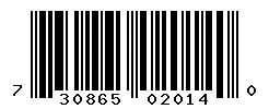 UPC barcode 730865020140