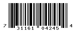 UPC barcode number 731161042454