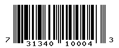 UPC barcode number 731340100043