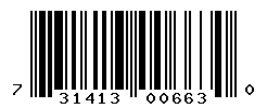 UPC barcode number 731413006630