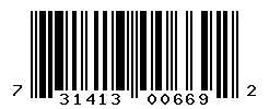 UPC barcode number 731413006692