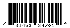 UPC barcode number 731453347014