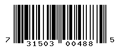 UPC barcode number 7315030004885