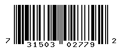 UPC barcode number 7315030027792