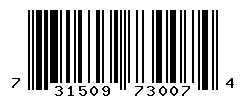 UPC barcode 731509730074