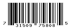UPC barcode 731509758085