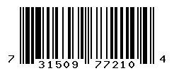 UPC barcode 731509772104