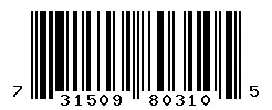 UPC barcode 731509803105