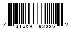 UPC 731509832259 barcode image