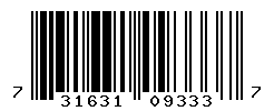 UPC barcode number 731631093337