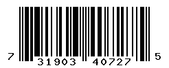 UPC barcode number 731903407275