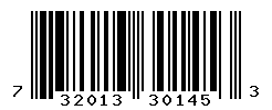 UPC barcode number 732013301453