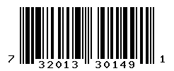 UPC barcode 732013301491