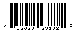 UPC barcode number 732023281820