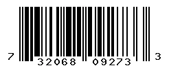 UPC barcode 732068092733