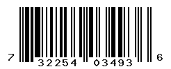 UPC barcode number 7322540034936