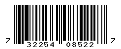 UPC barcode number 7322541085227