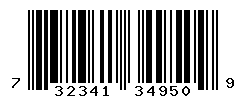 UPC barcode number 732341349509