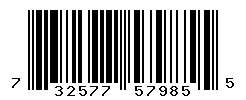 UPC barcode number 732577579855