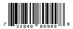 UPC barcode number 732840809498