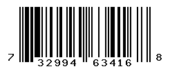 UPC barcode number 732994634168