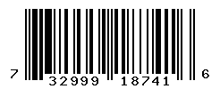 UPC barcode number 732999187416