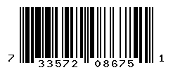 UPC barcode number 733572086751