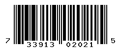 UPC barcode number 733913020215