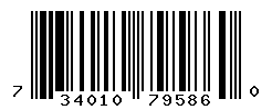 UPC barcode number 734010795860