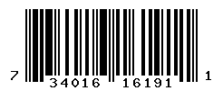 UPC barcode number 734016161911